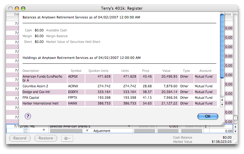 quicken for mac 2007 update