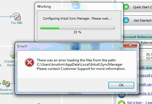 If you receive a path error while attempting to install or reinstall the Sync Manager, you'll need to rename your Sync Manager folder.