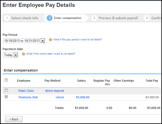 want to pay quickbooks payroll service by check