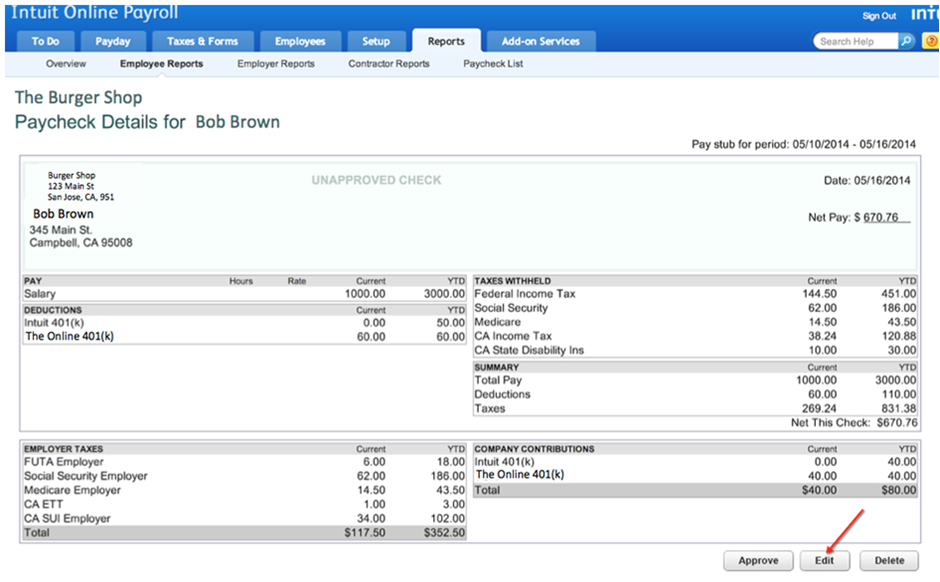 intuit paycheck log in