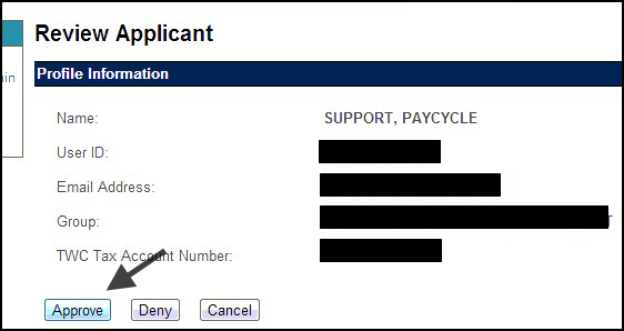 Texas (TX) e-services enrollment