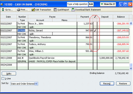 deleting a check in quickbooks payroll service