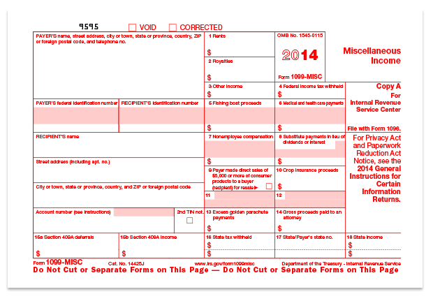 1099 Misc Pdf Fillable Free