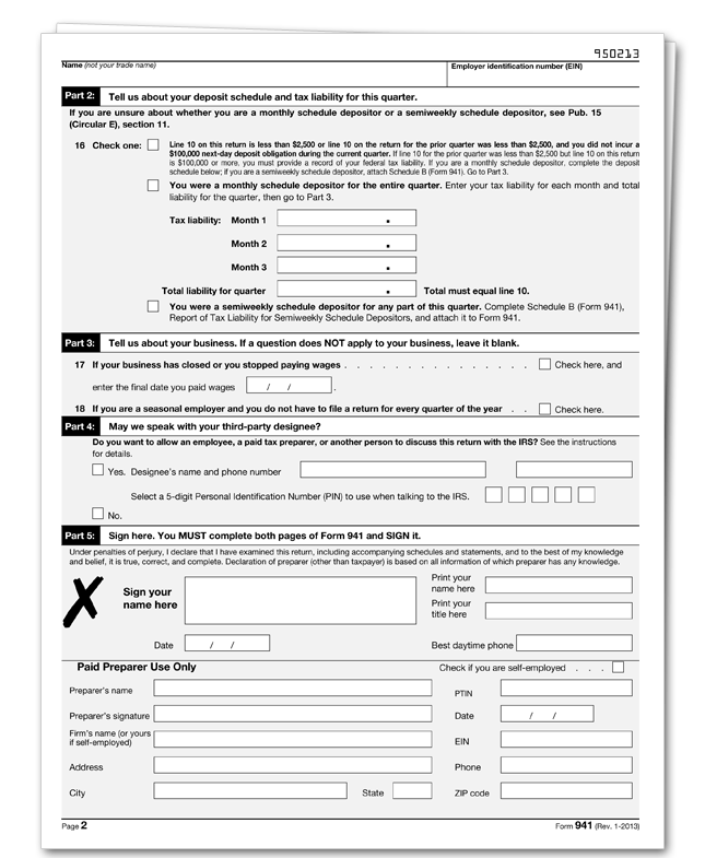 quickbooks payroll service form 941