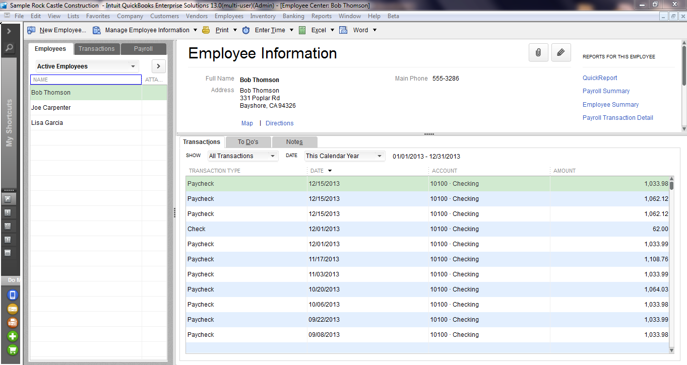 quickbooks desktop payroll multiple companies