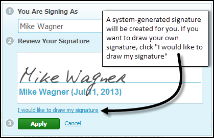 Use e-signature to sign authorization forms for Intuit Full Service Payroll